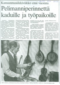 1989 Kansanmusiikkiviikkoa ennakoidaan